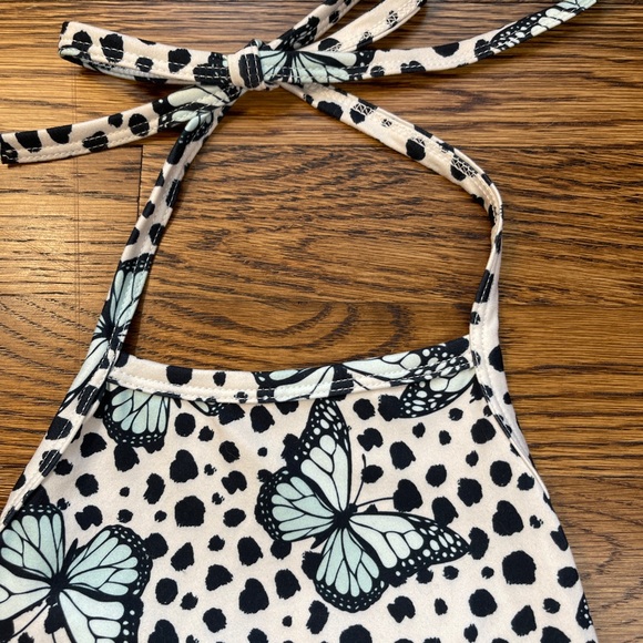 Boujee Little Babes Butterfly Halter Romper - Picture 2 of 10